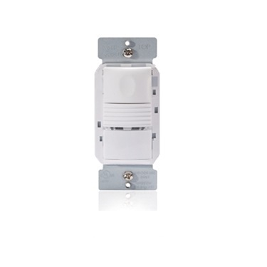 Front of PIR Wall Switch Occupancy Sensor, White