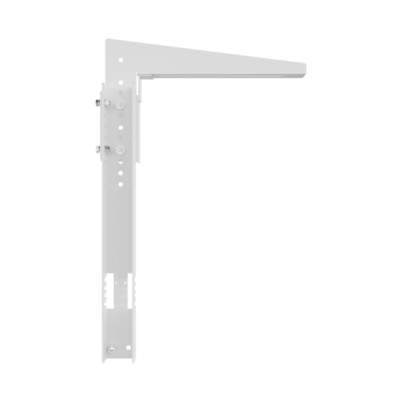 Assembled Inside Straight - Mighty Mo 20 Starline Busway Mounting Bracket, White (MM20BUSMB12-W)