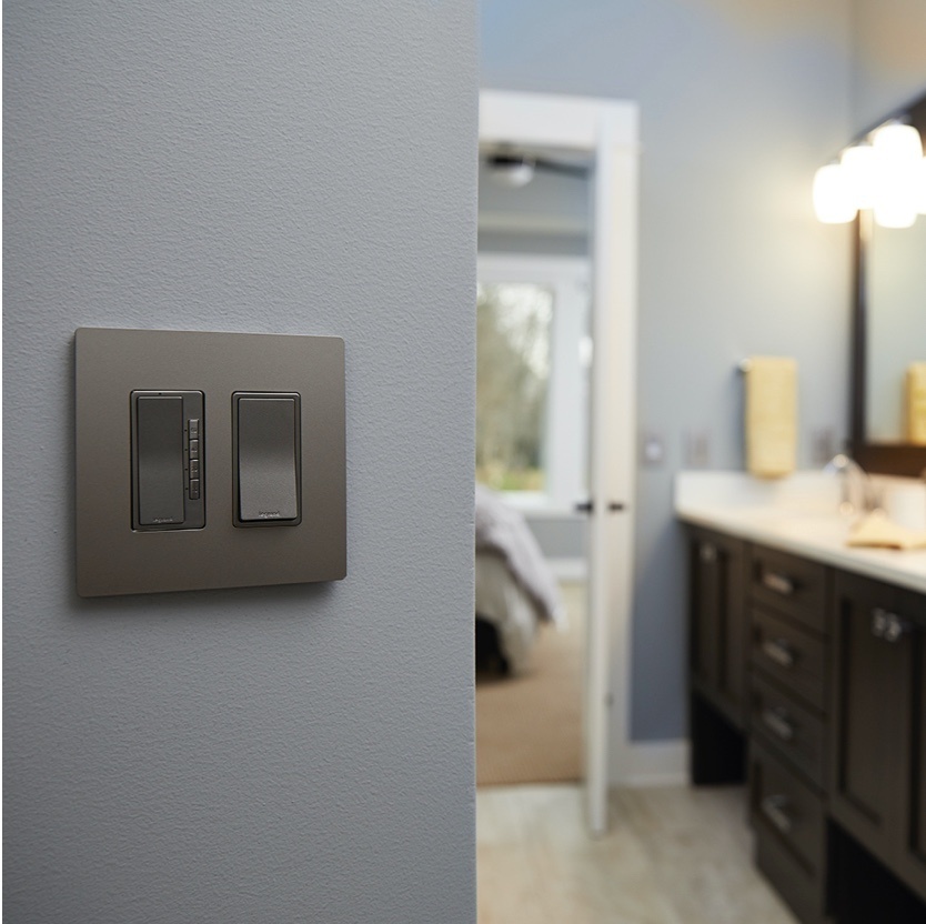 radiant Collection designer metallic dimmer and light switch