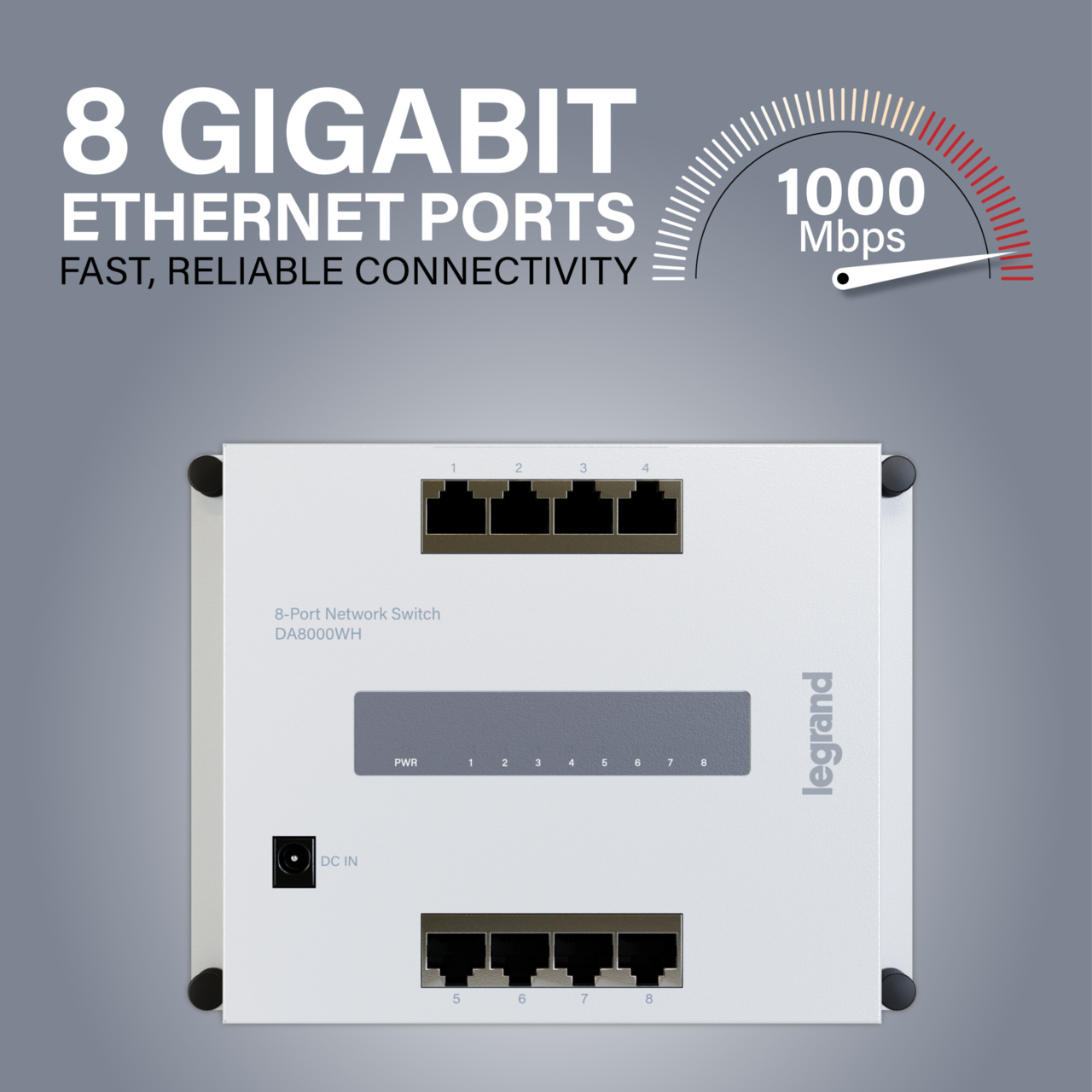 On-Q 8-Port Network Switch