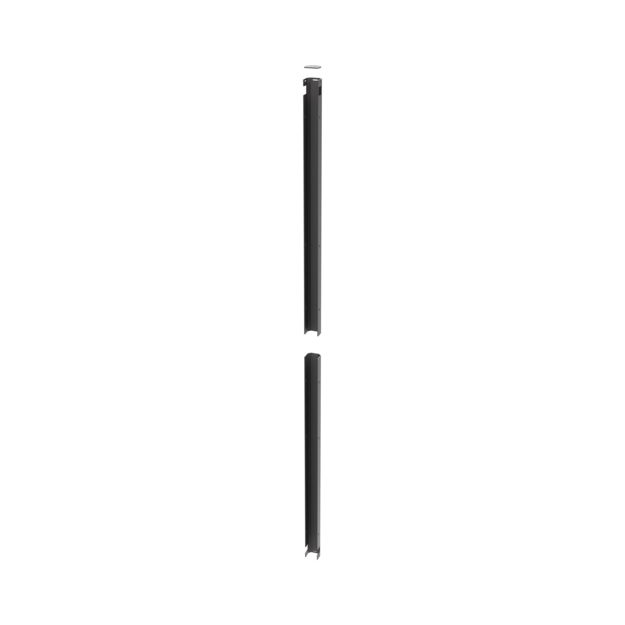 MM20ADK706VMD-B Mighty Mo Vertical Manager Air Dam - Front view, angled left, exploded