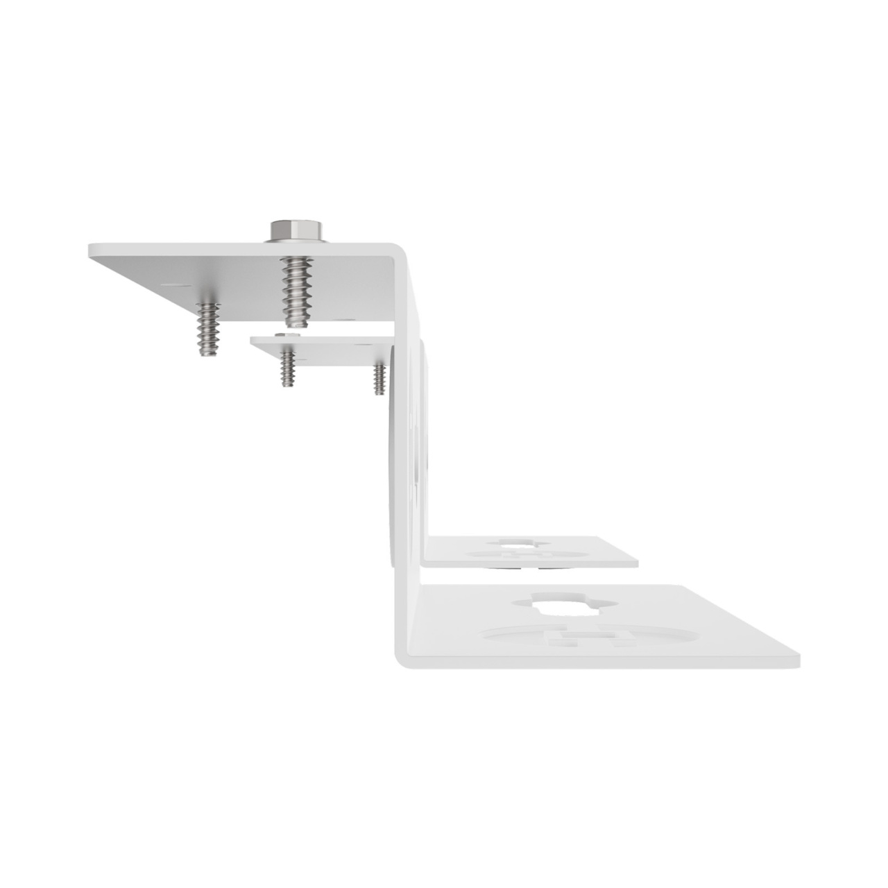 Assembled Straight Top/Bottom - Mighty Mo 20 PDU Mounting Brackets, Rack Mount, 1 Deep, 1 Wide, White (MM20PDUMB1D1W-W)