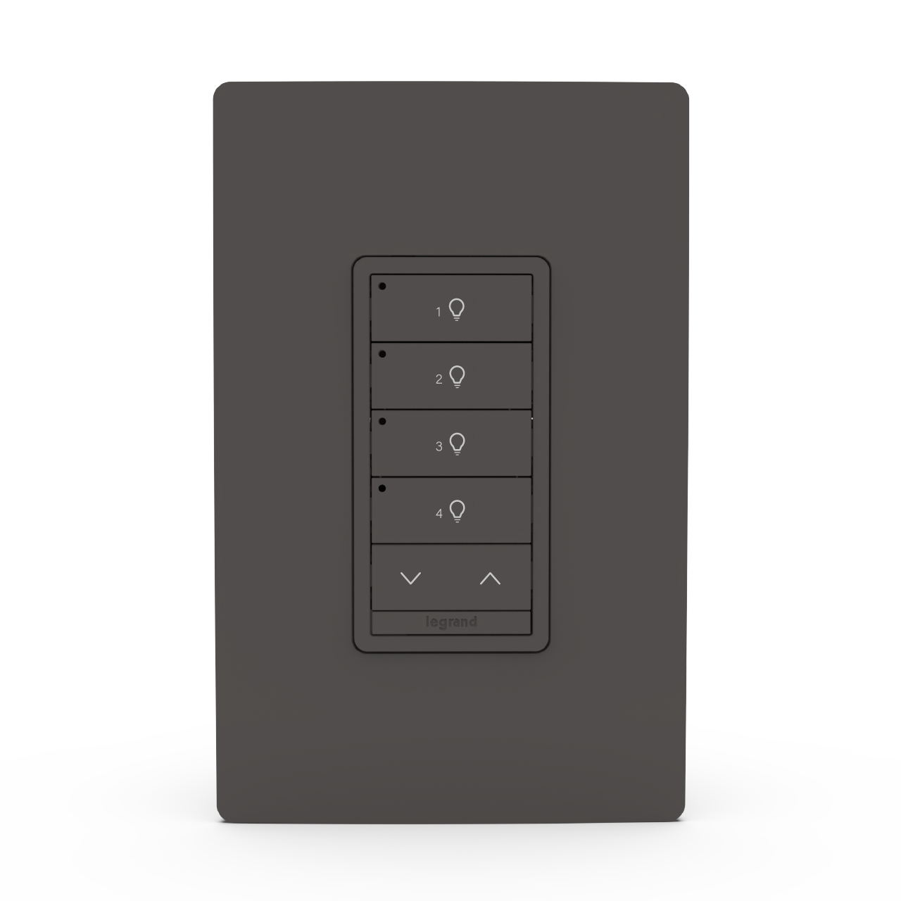 Brown Wattstopper PLUS 4 Button 1 Rocker Switch