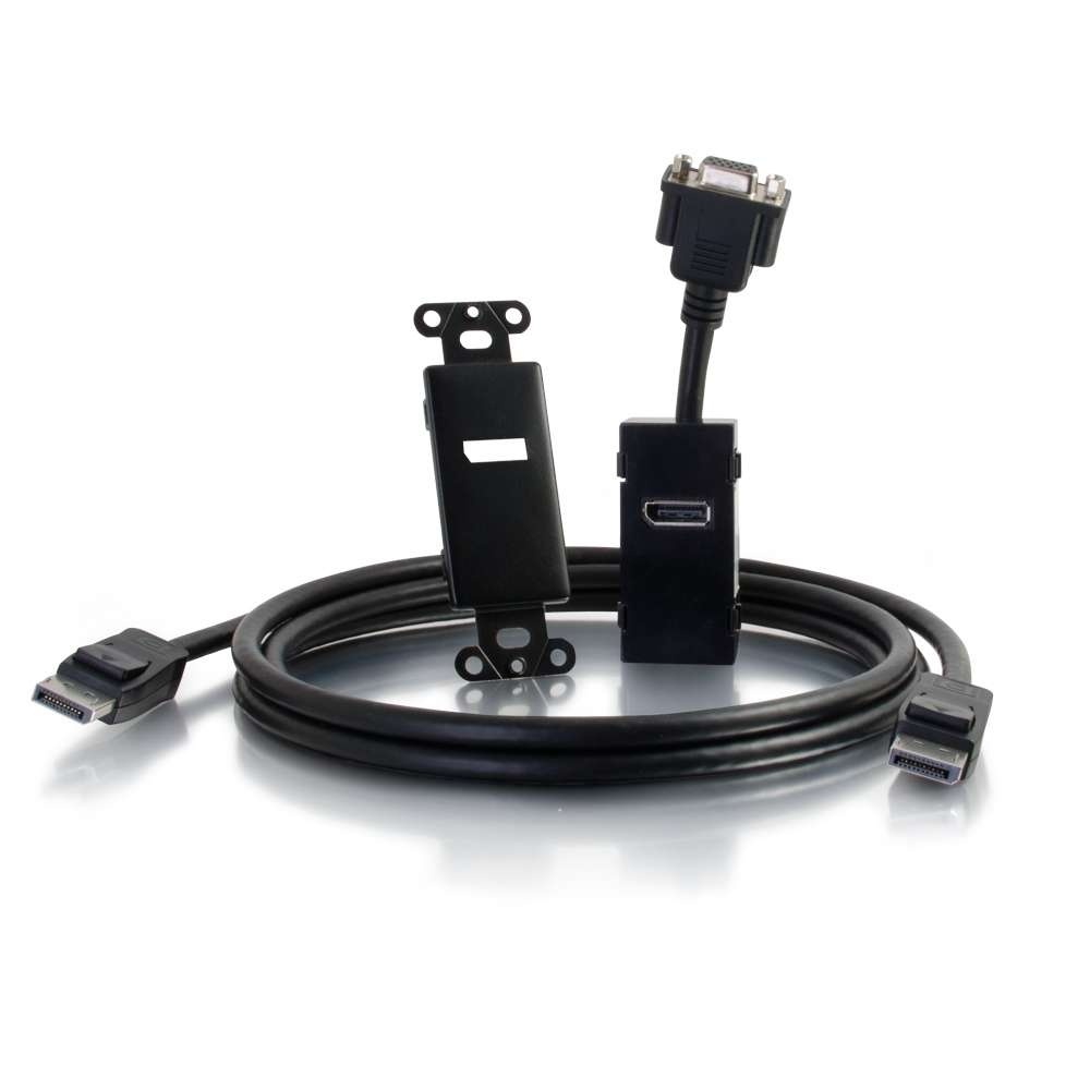 DisplayPort to VGA Active Adapter Wall Plate