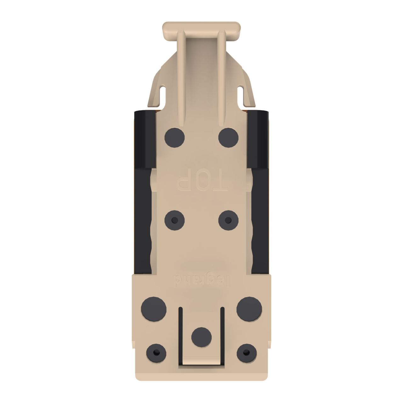HDJSN6A-00 Black Cat6A SNAP Jack Top View