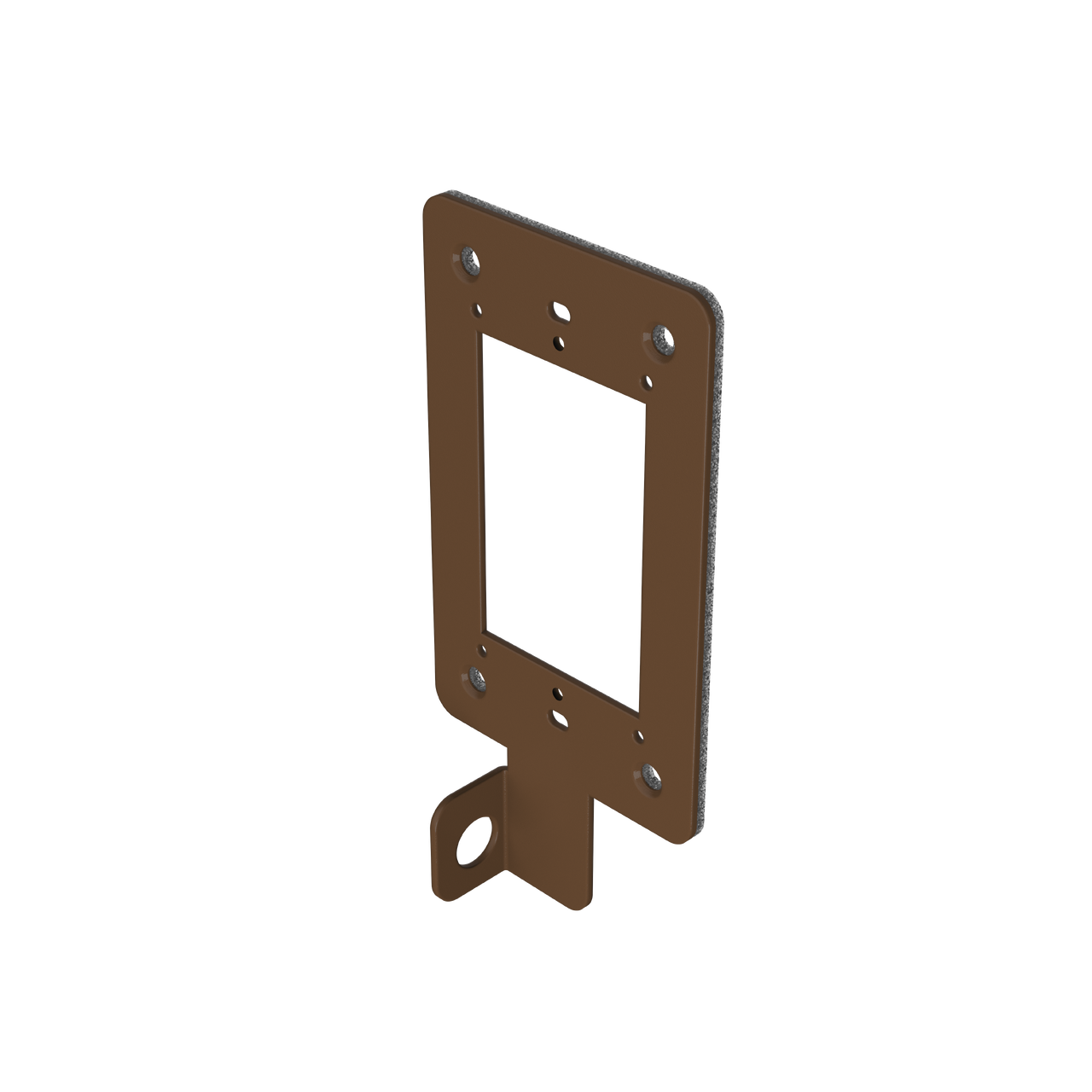 Replacement 1-Gang, Locking Device Plate for Brown Direct Bury Power Pedestal (XPPDB1GPL-BR)