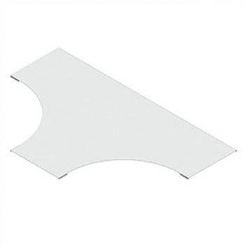 Horizontal tee ladder tray cover