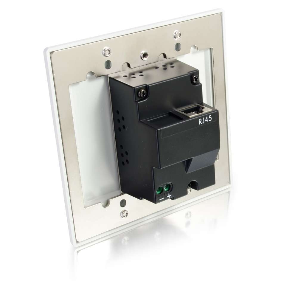 HDMI® HDBaseT and Serial RS232 over Cat5 Extender Double Gang Wall Plate Receiver