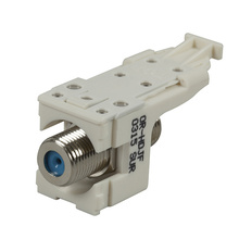 HDJ F Connector, F/F 75 Ohm, Fog White HDJ F Connector, F/F 75 Ohm, Fog White