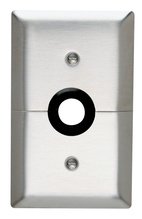1-Gang 302/304 Stainless Steel Wall Plate, Communication Plate Horizontal-Split for Television and Cable Lead-In 1-Gang 302/304 Stainless Steel Wall Plate, Communication Plate Horizontal-Split for Television and Cable Lead-In