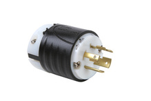 20A NEMA Plug L1520 - Black Back, White Front Body 20A NEMA Plug L1520 - Black Back, White Front Body