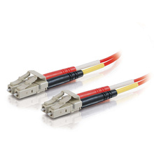 32.8ft (10m) LC-LC 62.5/125 OM1 Duplex Multimode PVC Fiber Optic Cable - Red 32.8ft (10m) LC-LC 62.5/125 OM1 Duplex Multimode PVC Fiber Optic Cable - Red