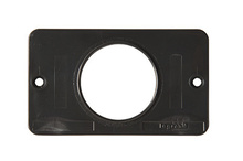 1-Gang 1.56-in Diameter Single Receptacle Cover Plate, Black 1-Gang 1.56-in Diameter Single Receptacle Cover Plate, Black