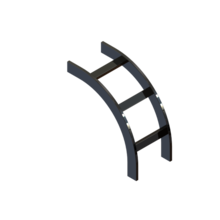 Vertical Curved Inside Radius Runway, 6" Black Vertical Curved Inside Radius Runway, 6" Black