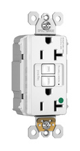PlugTail® North American-Compliant Hospital-Grade 20A Self-Test Duplex GFCI, White PlugTail® North American-Compliant Hospital-Grade 20A Self-Test Duplex GFCI, White