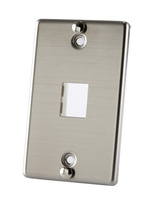 TracJack Stainless Steel Wall Phone Plate with Mounting Studs TracJack Stainless Steel Wall Phone Plate with Mounting Studs