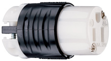 15A, 125V Extra-Hard Use Spec-Grade Connector, Black and White 15A, 125V Extra-Hard Use Spec-Grade Connector, Black and White