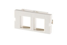 Series II Bezel with 2 Keystone Openings, Fog White, 10 Pack Series II Bezel with 2 Keystone Openings, Fog White, 10 Pack