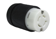 20A NEMA Connector L2020 - Black Back, White Front Body 20A NEMA Connector L2020 - Black Back, White Front Body