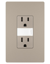 radiant® 15A Tamper-Resistant Outlet with Night Light, Nickel