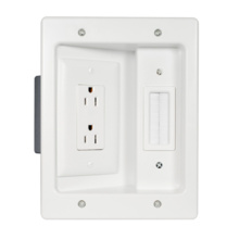 In-Wall TV Connection Kit, Canada, White In-Wall TV Connection Kit, Canada, White