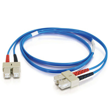 9.8ft (3m) SC-SC 62.5/125 OM1 Duplex Multimode PVC Fiber Optic Cable - Blue 9.8ft (3m) SC-SC 62.5/125 OM1 Duplex Multimode PVC Fiber Optic Cable - Blue