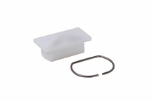 Discontinued - Discontinued - Plastic Jewels, Rectangular, White