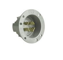20A NEMA L1820 Inlet, Gray 20A NEMA L1820 Inlet, Gray