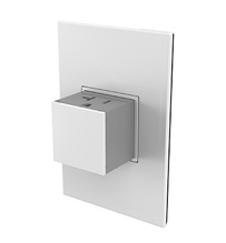 adorne® 20A 1-Gang Pop-Out Outlet, White adorne® 20A 1-Gang Pop-Out Outlet, White