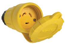 Turnlok® 29W48 Watertight NEMA 4X/6P Locking Connector,Yellow Turnlok® 29W48 Watertight NEMA 4X/6P Locking Connector,Yellow