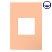 adorne® Peachy One-Gang Screwless Wall Plate with Microban® adorne® Peachy One-Gang Screwless Wall Plate with Microban®