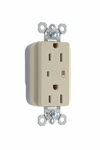 Discontinued - Discontinued - PlugTail® Extra Heavy Duty Surge Protective Duplex Receptacle, Ivory
