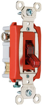 Industrial Extra Heavy Duty Specification Grade Switch, Lighted When On, Back and Side Wire, Red Industrial Extra Heavy Duty Specification Grade Switch, Lighted When On, Back and Side Wire, Red