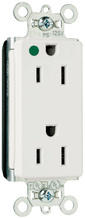 PlugTail® Decorator Hospital Grade Receptacles, 15A, 125V, White PlugTail® Decorator Hospital Grade Receptacles, 15A, 125V, White