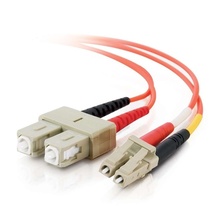 6.6ft (2m) LC-SC 62.5/125 OM1 Duplex Multimode PVC Fiber Optic Cable - Orange 6.6ft (2m) LC-SC 62.5/125 OM1 Duplex Multimode PVC Fiber Optic Cable - Orange