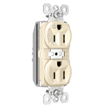 PlugTail® Tamper-Resistant Heavy Duty Spec Grade Plug Load Controllable Receptacle, 15A, 125V, Light Almond