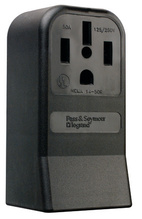 50A 125/250V 14-50R Straight Blade Single Surface Receptacle, 3-Pole, 4-Wire 50A 125/250V 14-50R Straight Blade Single Surface Receptacle, 3-Pole, 4-Wire