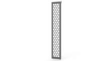 Mighty Mo 20 Hex Pattern Vertical Cable Management Panel, 8', 15" Deep, Black