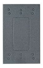 Weatherproof One Gang Decorator Gasket, Gray