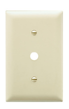 TradeMaster® 1-Gang Nylon Wall Plate, 0.41-in Round Opening, Strap Mounted, White TradeMaster® 1-Gang Nylon Wall Plate, 0.41-in Round Opening, Strap Mounted, White