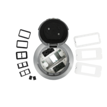 6in Prewired Surf Style Assembly AA Brushed Aluminum