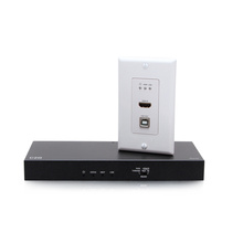 HDMI® HDBaseT + USB-B to A and RS232 Over Cat Extender Single Gang Wall Plate Transmitter to Box Receiver - 4K 60Hz (TAA Compliant) HDMI® HDBaseT + USB-B to A and RS232 Over Cat Extender Single Gang Wall Plate Transmitter to Box Receiver - 4K 60Hz (TAA Compliant)