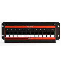 Discontinued - Cat 5e 12-Port Wall-Mount Jack Panel with Stand-Off Legs Discontinued - Cat 5e 12-Port Wall-Mount Jack Panel with Stand-Off Legs