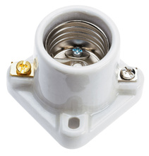 Medium Base Lampholder, White