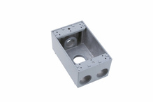 Weatherproof Single Gang Box, Gray Weatherproof Single Gang Box, Gray