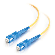 9.8ft (3m) SC-SC 9/125 OS2 Simplex Single-Mode Fiber Optic Cable - Plenum CMP-Rated - Yellow 9.8ft (3m) SC-SC 9/125 OS2 Simplex Single-Mode Fiber Optic Cable - Plenum CMP-Rated - Yellow