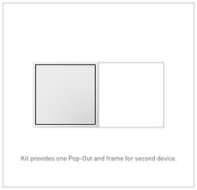 adorne® 15A 2-Gang Pop-Out Triplex Outlet Kit, White