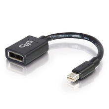 0.5ft (0.15m) Mini DisplayPort™ Male to DisplayPort™ Female Adapter Converter 4K 30Hz - Black 0.5ft (0.15m) Mini DisplayPort™ Male to DisplayPort™ Female Adapter Converter 4K 30Hz - Black