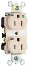 15A Heavy Duty Power Indicating Hospital-Grade Receptacle, Light Almond 15A Heavy Duty Power Indicating Hospital-Grade Receptacle, Light Almond