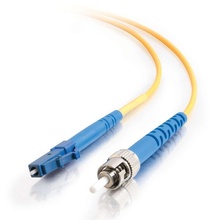 9.8ft (3m) LC-ST 9/125 OS2 Simplex Single-Mode PVC Fiber Optic Cable - Yellow 9.8ft (3m) LC-ST 9/125 OS2 Simplex Single-Mode PVC Fiber Optic Cable - Yellow
